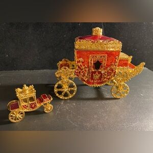 Rare Edgar Berebi Limited Edition “Czarina Carriage” with Miniature Carriage